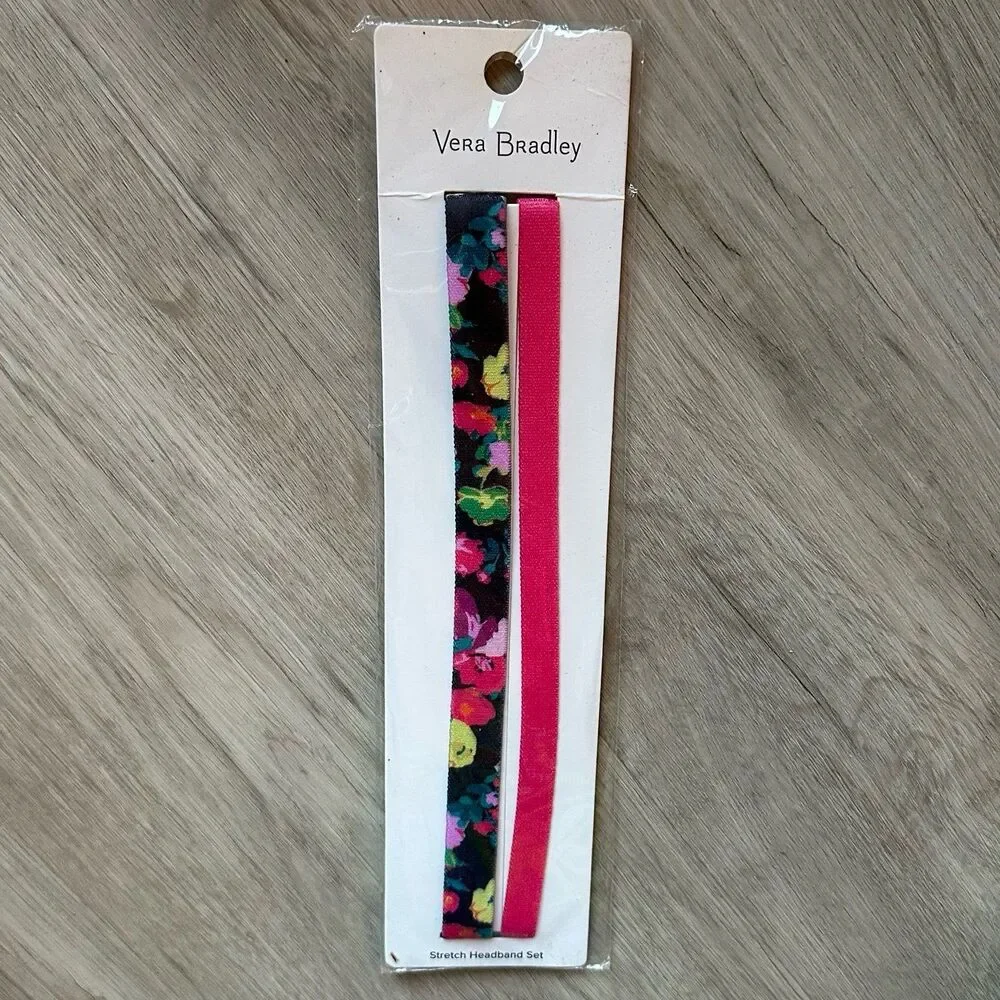 Vera Bradley Stretch Headband Set Hilo Meadow Pattern NEW in Package NWT